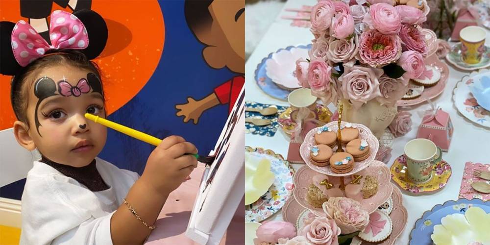 Inside Chicago West's 2nd Minnie Mouse-Themed Birthday Party: Painting, Macarons, and Kylie Jenner and Stormi - www.elle.com - Chicago