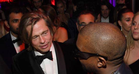 Brad Pitt reunites with Kanye West and Kim Kardashian at Oscars after party; See Pics - www.pinkvilla.com - Hollywood