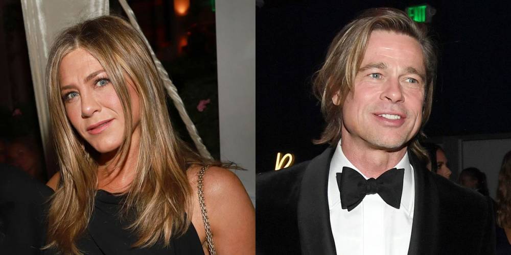 Jennifer Aniston and Brad Pitt Reunited and Talked Briefly at an Oscar After Party - www.elle.com