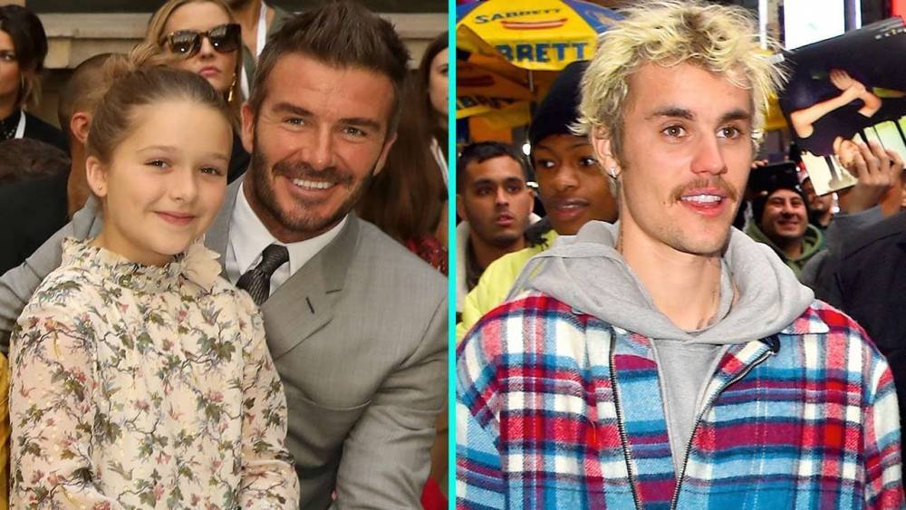 Victoria and David Beckham’s Daughter Harper Gets a Hug From Justin Bieber During London Concert - www.etonline.com - London