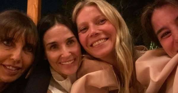 Gwyneth Paltrow joined by pal Demi Moore as she throws lavish make up-free party - www.msn.com