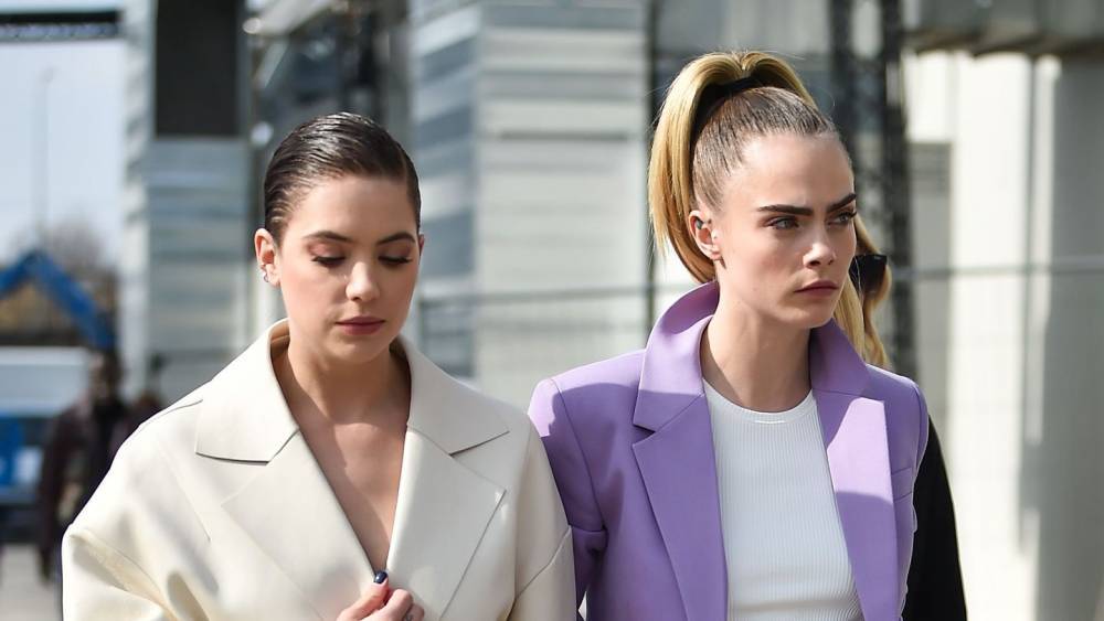 Cara Delevingne And Ashley Benson Wore Coordinating Outfits To Milan Fashion Week - www.mtv.com