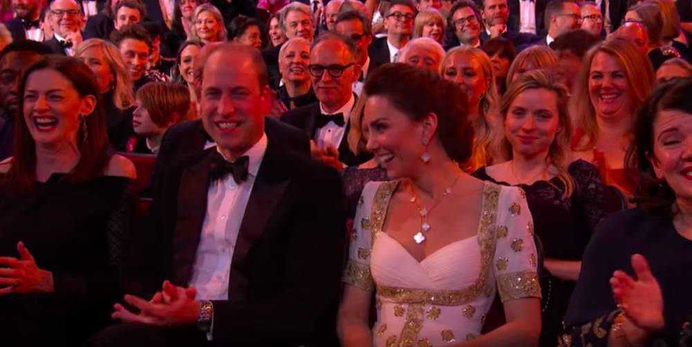 Kate Middleton and Prince William React to Brad Pitt's Joke About Prince Harry at the BAFTAs - www.elle.com - Britain - Hollywood