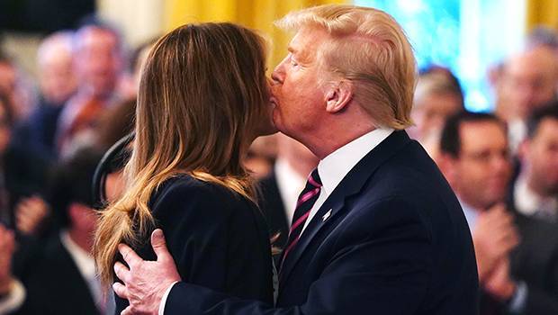 Melania Trump Turns Cheek As Donald Tries To Kiss Her: See The Awkward Brush-Off - hollywoodlife.com