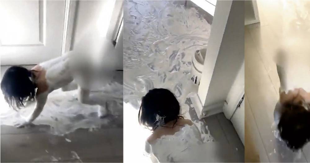 'Isolation's going well!' Scots mum's shock as toddler covers herself and house in paint - www.dailyrecord.co.uk - Scotland