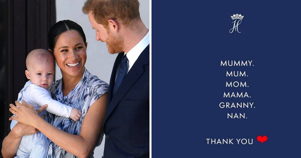 Prince Harry and Meghan Markle share sweet post to mark first Mother's Day since welcoming son Archie - www.ok.co.uk - Britain - Canada