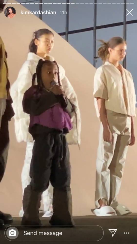 Kim and Kanye’s daughter North West makes rap debut at Yeezy fashion show - www.breakingnews.ie - Paris