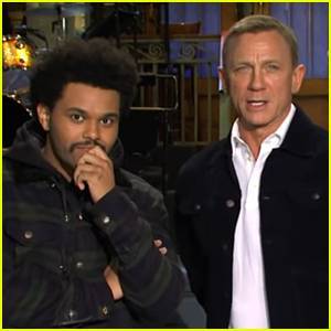 Daniel Craig & The Weeknd Team Up in Funny New 'SNL' Promo (Video) - www.justjared.com