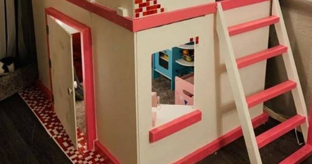 Dad makes giant two-storey playhouse for his daughters during lockdown - it's absolutely brilliant - www.manchestereveningnews.co.uk