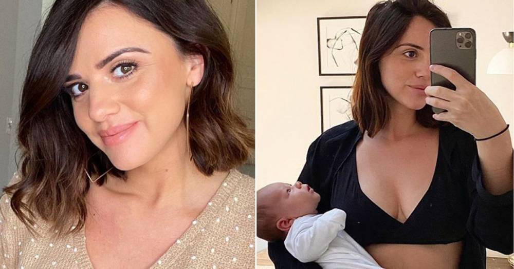 Lucy Mecklenburgh jokes she can't remember when she last washed her hair as she rocks new mum isolation attire - www.ok.co.uk