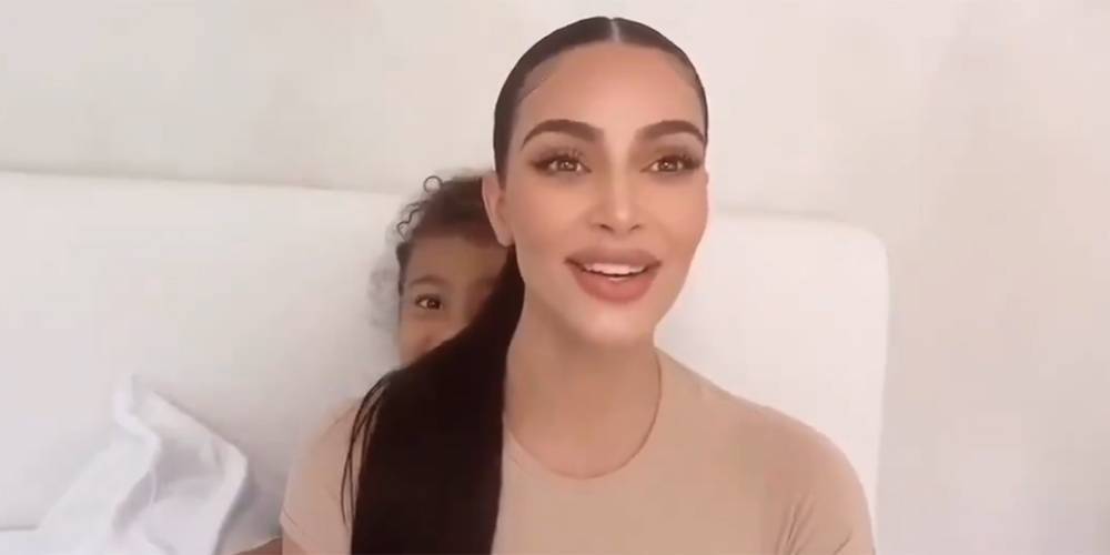 North West Adorably Crashes Mom Kim Kardashian's PSA About Social Distancing - Watch! (Video) - www.justjared.com - California