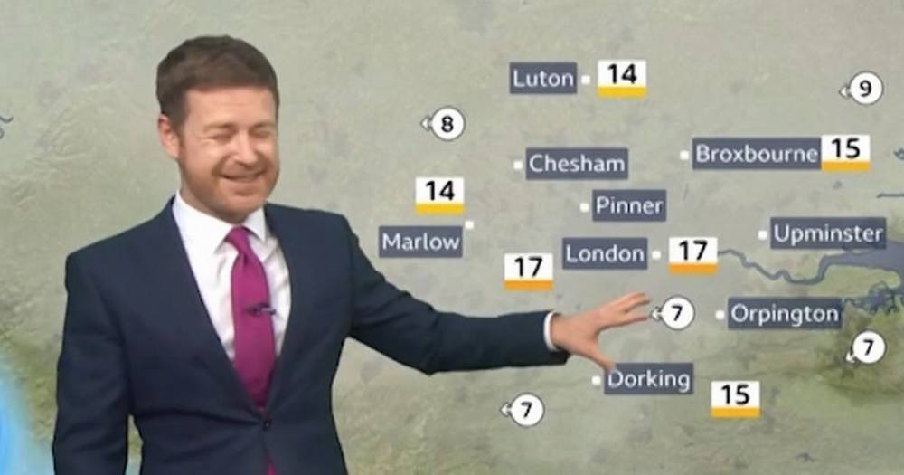BBC weatherman makes embarrassing slip up during live report - but sees the funny side - www.manchestereveningnews.co.uk