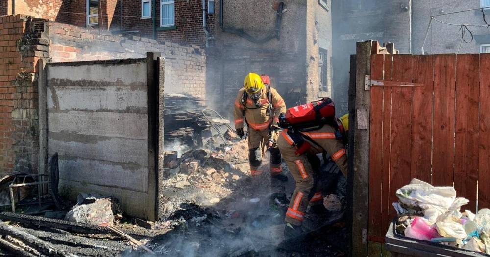 Firefighters warn people to stop burning rubbish in their gardens after two blazes went out of control - www.manchestereveningnews.co.uk