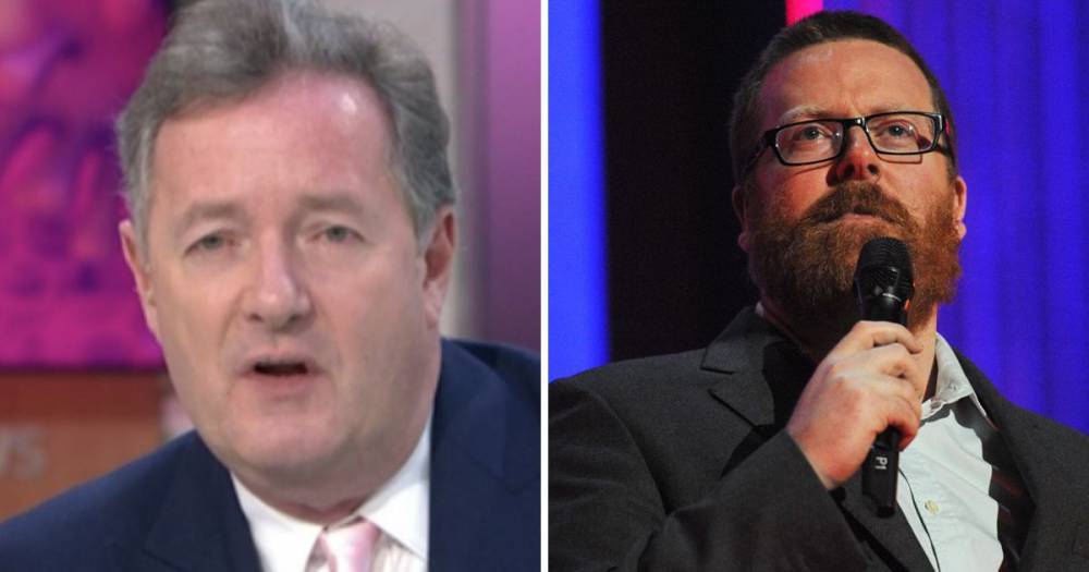 Piers Morgan slams ‘flaming hypocrite’ Frankie Boyle and labels him a ‘disgusting human being’ - www.ok.co.uk - Britain