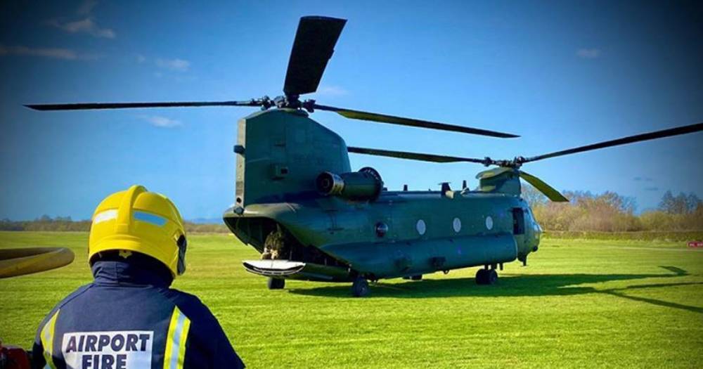 This is why a Chinook helicopter was spotted flying above Greater Manchester - www.manchestereveningnews.co.uk - Britain - Manchester - county Barton