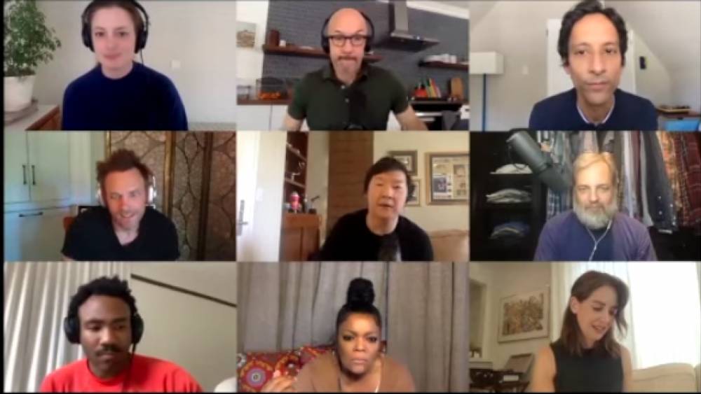 Watch the 'Community' Cast's Virtual Reunion Where Donald Glover Finds Out He's Not Part of the Group Chat - www.etonline.com