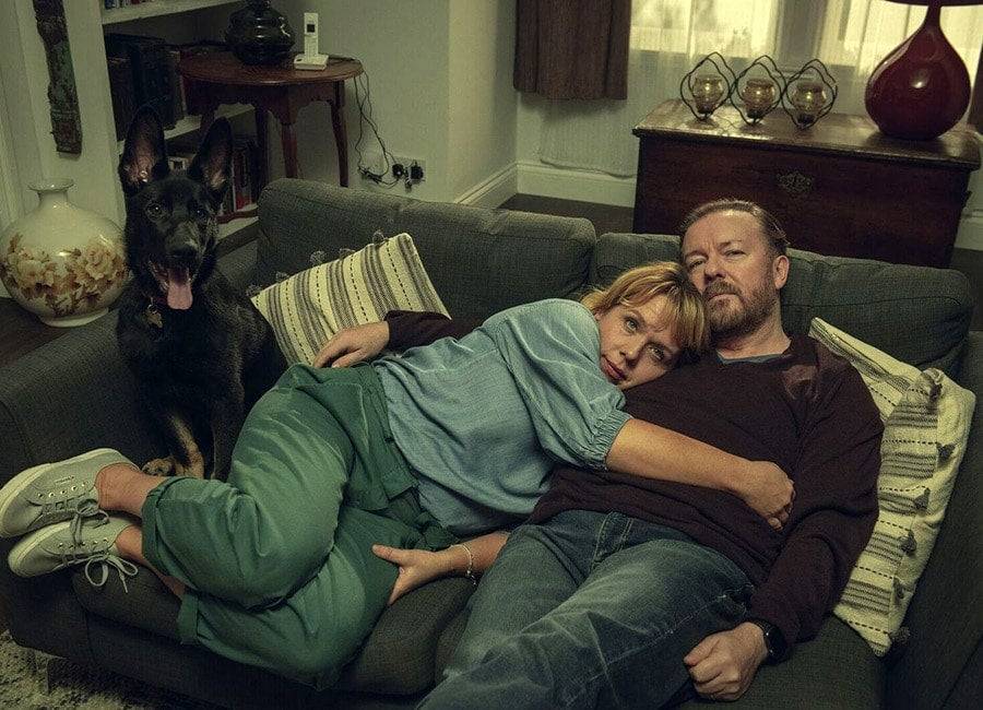 Ricky Gervais shares hilarious 20 minute long After Life gag reel - evoke.ie