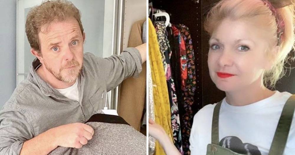 Emmerdale's Liam Fox and wife Joanna Hudson tidy their wardrobes as they throw support behind OK!'s Closet Clear Out - www.ok.co.uk - county Spencer