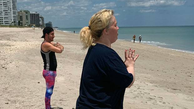 Mama June Shannon, 40, Works Up A Sweat On The Beach During Outdoor Yoga — Pics - hollywoodlife.com - Florida
