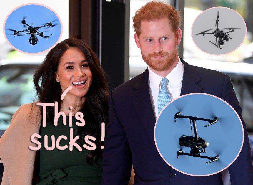 Prince Harry & Meghan Markle Fear ‘Terror Threat’ With Drones Flying As Low As 20 Feet Over LA Home - perezhilton.com - Los Angeles