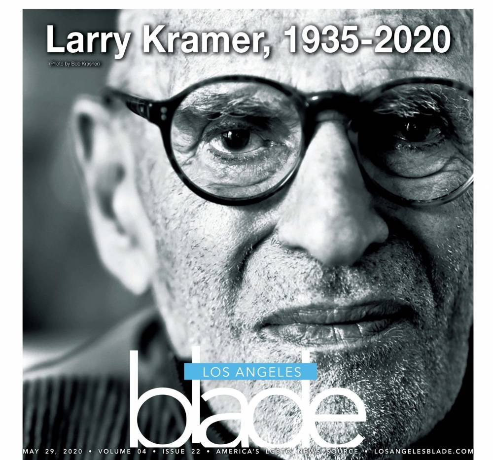 Larry Kramer’s final photo - www.losangelesblade.com
