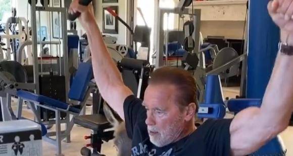 Arnold Schwarzenegger shares his new workout with pet donkey - www.pinkvilla.com