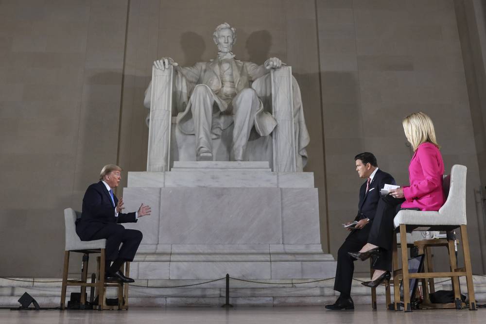 Donald Trump, At Fox News Town Hall At Lincoln Memorial, Says He’s Treated Worse By Press Than The 16th President Was - deadline.com - county Hall - Lincoln
