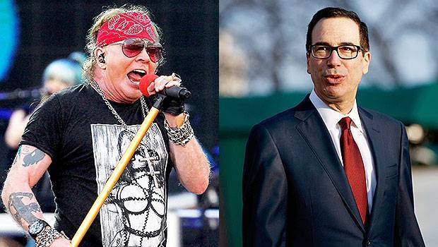 Axl Rose Steve Mnuchin Ignite Crazy Feud On Twitter Fans Are Going Wild Over It - hollywoodlife.com - Liberia