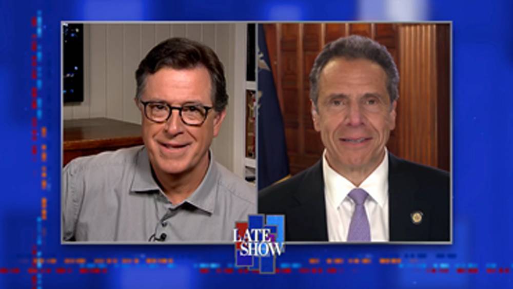 Stephen Colbert And NY Governor Andrew Cuomo Discuss Surprising COVID Statistic On ‘A Late Show’ - deadline.com - New York - county Andrew