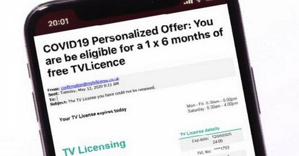 Scots warned over TV licence coronavirus scam offering 'free viewing for six months' - www.dailyrecord.co.uk - Scotland