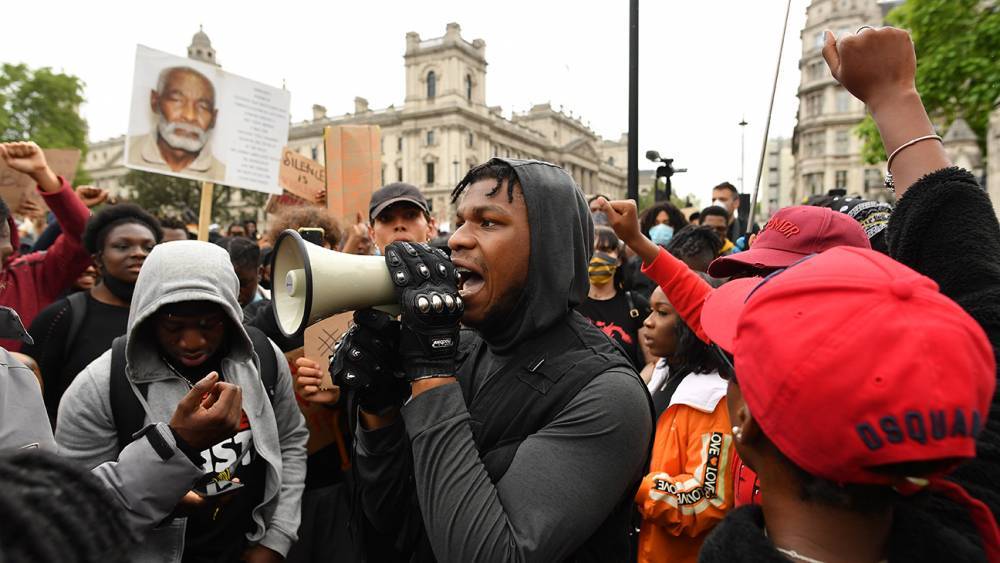 John Boyega Delivers Impassioned Speech at London Black Lives Matter Protest - www.hollywoodreporter.com - London - county Hyde