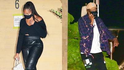 Jordyn Woods Rocks Black Leather Pants For Date Night With Karl-Anthony Towns After Going IG Official - hollywoodlife.com - Mexico - Malibu - county Woods - city Karl-Anthony