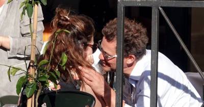 Dominic West and Lily James kiss in bombshell pictures before he packs on PDA with wife of 10 years in defiant display - www.ok.co.uk - Italy - Rome