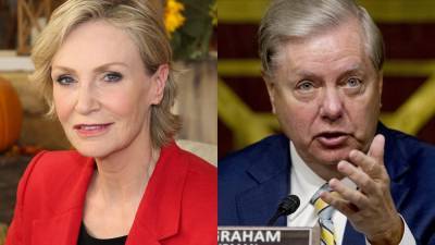 Jane Lynch mocks Sen. Lindsey Graham for aside about campaign financing during Amy Coney Barrett hearing - www.foxnews.com