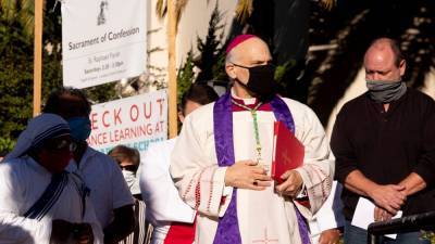 San Francisco archbishop holds exorcism where protesters toppled Junipero Serra statue - www.foxnews.com - Spain - California - San Francisco