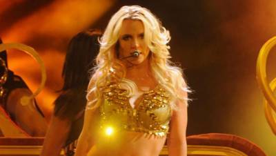 Britney Spears, 38, Dances To Madonna In Very Revealing Red Halter Top — Watch - hollywoodlife.com