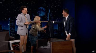 Jimmy Kimmel Gets A COVID Inspection From Borat - etcanada.com
