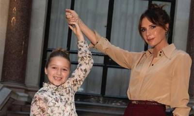 Victoria Beckham and daughter Harper's easy traybake is a classic childhood treat - hellomagazine.com - county Harper