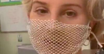 Lana Del Rey criticised for wearing mesh face mask to meet fans - www.msn.com - California - county Noble
