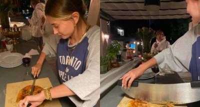 Hailey Baldwin shares snaps from her & Justin Bieber's pizza night; Kylie Jenner says she's coming next month - www.pinkvilla.com