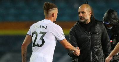 What Pep Guardiola said to Kalvin Phillips after Man City draw vs Leeds United - www.manchestereveningnews.co.uk - Manchester - county Phillips