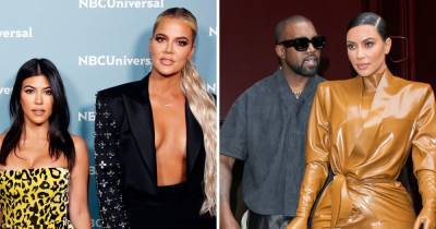 Khloe and Kourtney Kardashian worry over sister Kim being 'controlled' by husband Kanye West - www.ok.co.uk