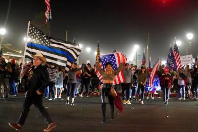 Protestors take to the streets in California to bash Newsom's curfew orders - www.foxnews.com - California - county Huntington - county Fresno
