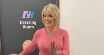 Ruth Langsford narrowly escapes wardrobe malfunction as she grabs bra while dancing on Loose Women - www.ok.co.uk - city Charleston