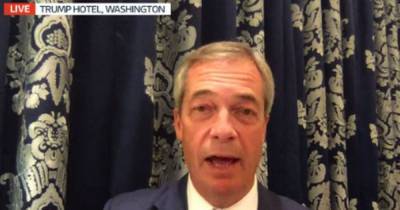 Nigel Farage loses temper with Piers Morgan in explosive Good Morning Britain row over Donald Trump - www.dailyrecord.co.uk - Britain - USA - county Morgan