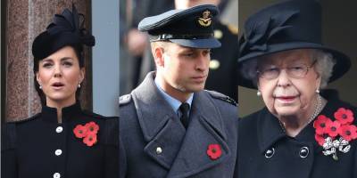Prince William & Kate Middleton Join Queen Elizabeth for Remembrance Day Ceremony - www.justjared.com - Britain