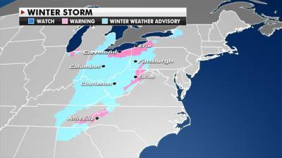Snow for parts of the Great Lakes, Northeast and Ohio Valley - www.foxnews.com - New York - Canada - Pennsylvania - Ohio - state Maine
