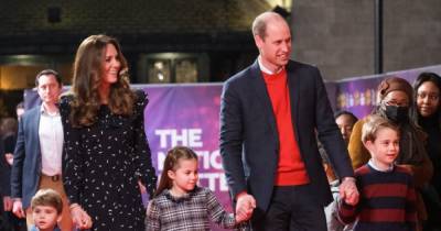 Kate Middleton and Prince William enjoy fun family outing as they take George, Charlotte and Louis to the panto - www.ok.co.uk