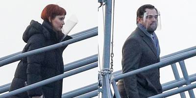 Jennifer Lawrence & Leonardo DiCaprio Board a Naval Battleship for 'Don't Look Up' Movie - www.justjared.com - state Massachusets - county Fall River