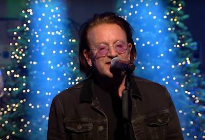 U2’s Bono & The Edge Cover ‘Christmas (Baby Please Come Home)’ On Ireland’s ‘Late Late Show’ - etcanada.com - Ireland - Dublin